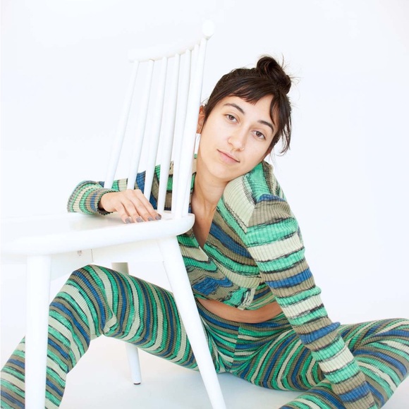 Studio fantastique Bianca knit striped twist front top - Picture 3 of 9